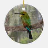 Rainbow-Bienenfresser, Australien Keramik Ornament (Hinten)