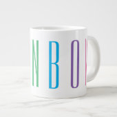 RAINBOW Big White Tasse (Vorderseite Rechts)