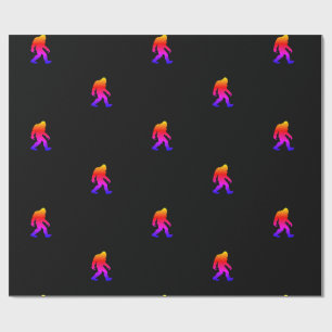 RAINBOW BIGFOOT WRAPPING PAPIER GESCHENKPAPIER