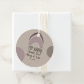 Rainbow Bio Formen Bohemische Babydusche Dank Geschenkanhänger (Beispiel)