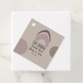 Rainbow Bio Formen Bohemische Babydusche Dank Geschenkanhänger (Beispiel)