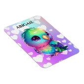 Rainbow Bird & Hearts Magnet (Rechte Seite)