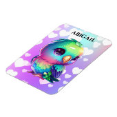 Rainbow Bird & Hearts Magnet (Linke Seite)
