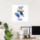 Rainbow Bird Poster (Heimbüro)