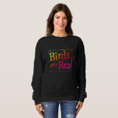 Rainbow Bird Watcher Sprichwort Bird Sweatshirt (Vorne ganz)