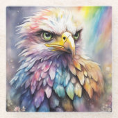 Rainbow Birds Adler 2 Glasuntersetzer (Vorderseite)