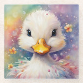 Rainbow Birds Duck 3 Glasuntersetzer (Vorderseite)