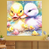Rainbow Birds Duck 4 Leinwanddruck (Insitu (Wohnzimmer))