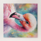 Rainbow Birds Flamingo 2 Puzzle (Horizontal)