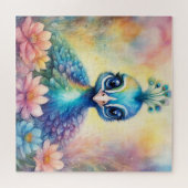 Rainbow Birds Peacock 1 Puzzle (Horizontal)