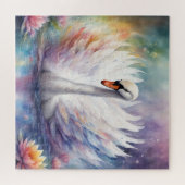 Rainbow Birds Swan 1 Puzzle (Horizontal)
