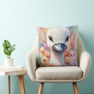 Rainbow Birds Swan 2 Kissen