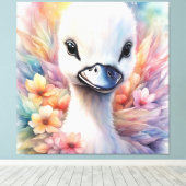 Rainbow Birds Swan 2 Leinwanddruck (Insitu (Holzboden))