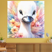 Rainbow Birds Swan 2 Leinwanddruck (Insitu (Wohnzimmer))