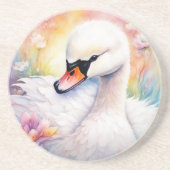 Rainbow Birds Swan 3 Getränkeuntersetzer (Vorne)