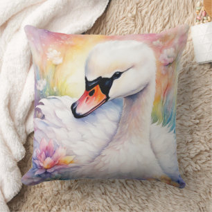 Rainbow Birds Swan 3 Kissen