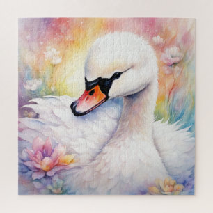 Rainbow Birds Swan 3 Puzzle