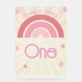 Rainbow Birthday Acrylschild (Vorderseite)