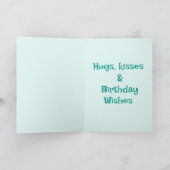 Rainbow Birthday Age Card Karte (Innenseite)