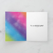 Rainbow Birthday Balloons mit Eyeballs Card Karte (Innenseite)