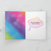 Rainbow Birthday Balloons Spaß von Group Karte (Innenseite)