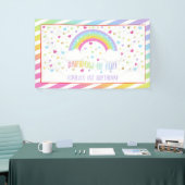 Rainbow Birthday Banner - Pastel (Messeveranstaltung)