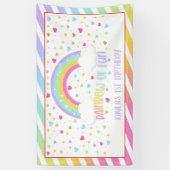 Rainbow Birthday Banner - Pastel (Vertikal)