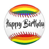 #rainbow Birthday Baseball von dalDesignNZ (Rückseite)
