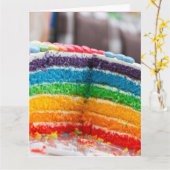 RAINBOW BIRTHDAY CAKE GIANT GREETING CARDS KARTE (Gelbe Blume)