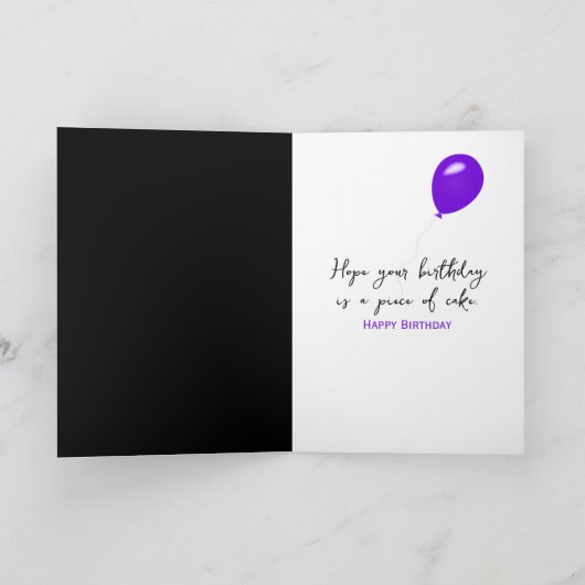 Rainbow Birthday Cake Karte (Innenseite)