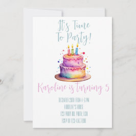 Rainbow Birthday Einladung