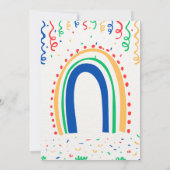 Rainbow Birthday Einladung (Rückseite)