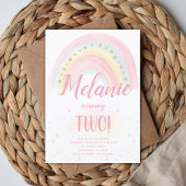 Rainbow Birthday Einladung