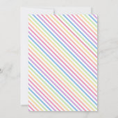 Rainbow Birthday Einladung (Rückseite)