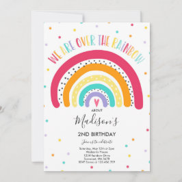 Rainbow Birthday Einladung Bright Rainbow Party