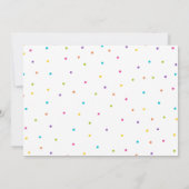 Rainbow Birthday Einladung Bright Rainbow Party (Rückseite)