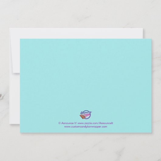 Rainbow Birthday Einladungen (Rückseite)