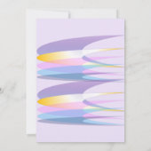 Rainbow Birthday Einladungskarte Einladung (Rückseite)