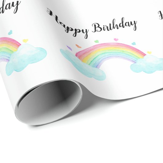 Rainbow Birthday Geschenkpapier (Rolleneckpunkt)