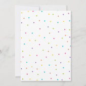 Rainbow Birthday Invasion Hell Rainbow Party Einladung (Rückseite)