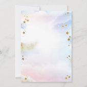 Rainbow Birthday Invite Pastel Colorful Magical Einladung (Rückseite)