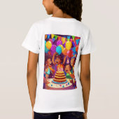Rainbow Birthday Joy T-Shirt (Rückseite)
