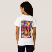 Rainbow Birthday Joy T-Shirt (Schwarz voll)