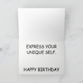 Rainbow Birthday Karte (Innenseite)