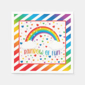 Rainbow Birthday Napkin Serviette (Vorderseite)
