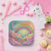 rainbow Birthday or Shower  Pappteller (Party)