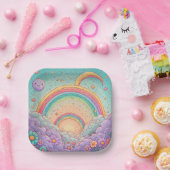 rainbow Birthday or Shower Pappteller (Party)