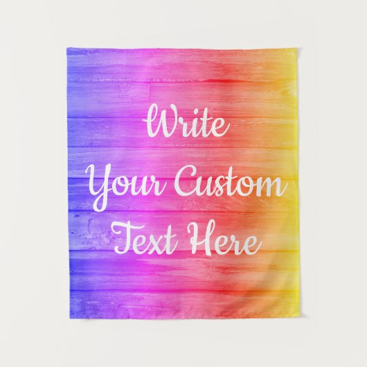 Rainbow Birthday Party Foto Booth Background Prop Wandteppich (Vorderseite)