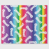 Rainbow Birthday Party Geschenkpapier (Flach)