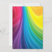Rainbow Birthday Party Invitati Einladung (Rückseite)